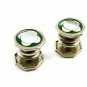 Art Deco Mother of Pearl Green Snap Link Cufflinks By PRES TO 110714