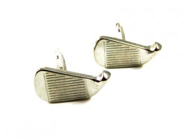 True Vintage Silvertone Golf Club Putter Cufflinks by Action Line USA 100714a