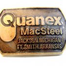 Vintage Quanex Mac Steel Jackson, Michigan Ft Smith, Arkansas Belt Buckle