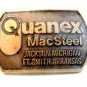Vintage Quanex Mac Steel Jackson, Michigan Ft Smith, Arkansas Belt Buckle