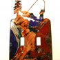 Cowboy ? Fishing Double Light Switch Cover Plate by LaZart 030315R