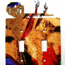 Pueblo Double Light Switch Cover Plate by Steel Images USA 030515A