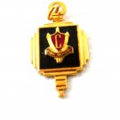 Initial Letter C High School Enameled Charm / Pendant / Key 52714 by Kinney