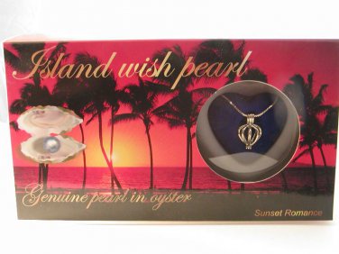 Island Wish Pearl Pendant Mint In The Box Sunset Romance
