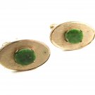 Goldtone & Green Cufflinks by Dante