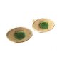 Goldtone & Green Cufflinks by Dante