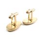 Goldtone & Green Cufflinks by Dante