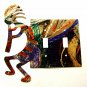Southwest Kokopelli Flute Players Double Switch Cover Plate by LAZART 022415A