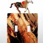 Horse Running Double Light Switch Cover Plate by Steel Images USA 030315TT