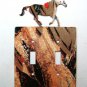 Horse Running Double Light Switch Cover Plate by Steel Images USA 030315TT