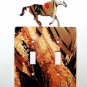 Horse Running Double Light Switch Cover Plate by Steel Images USA 030315TT
