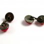 Victorian / Edwardian Silvertone Coral Cufflinks 22514