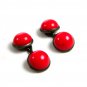 Victorian / Edwardian Silvertone Coral Cufflinks 22514