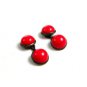 Victorian / Edwardian Silvertone Coral Cufflinks 22514