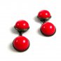 Victorian / Edwardian Silvertone Coral Cufflinks 22514