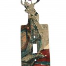 Buck Deer Head Single Switch Outlet Cover Plate by LaZart USA 6915