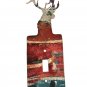 Buck Deer Head Single Switch Outlet Cover Plate by LaZart USA 6915