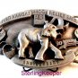 Vintage 1988 Siskiyou Kansas MCC Self Help Relief Sale Elephant Belt Buckle
