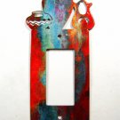 Pueblo Pottery Single Rocker Outlet Cover Plate by Steel Images USA 030515B