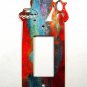 Pueblo Pottery Single Rocker Outlet Cover Plate by Steel Images USA 030515B
