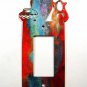 Pueblo Pottery Single Rocker Outlet Cover Plate by Steel Images USA 030515B