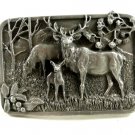 1982 Siskiyou Deer in the Woods Belt Buckle 11042013