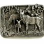 1982 Siskiyou Deer in the Woods Belt Buckle 11042013
