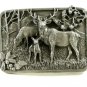 1982 Siskiyou Deer in the Woods Belt Buckle 11042013