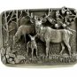 1982 Siskiyou Deer in the Woods Belt Buckle 11042013
