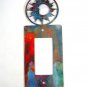 Sun In Circle Single Rocker Switch Cover Plate by Steel Images Made USA 52815m