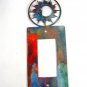 Sun In Circle Single Rocker Switch Cover Plate by Steel Images Made USA 52815m