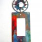 Sun In Circle Single Rocker Switch Cover Plate by Steel Images Made USA 52815m
