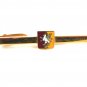 Vintage Pegasus Horse Red & Yellow Flag Tie Clasp by Hickok USA