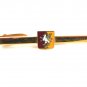 Vintage Pegasus Horse Red & Yellow Flag Tie Clasp by Hickok USA