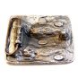 Large Vintage 1994 Bergamont Enameled Buck Deer  Belt Buckle