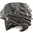 Native American Indian Chief Belt Buckle 10302013