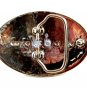Western Silvertone Cowboy Boots Belt Buckle #102113c