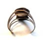 Native American Sterling Silver & Turquoise Cuff Bracelet by Manuel Hoyungowa
