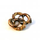 Victorian Gold Tone Intertwirled Brooch
