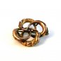 Victorian Gold Tone Intertwirled Brooch