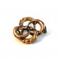 Victorian Gold Tone Intertwirled Brooch