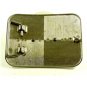 Silvertone Goldtone Western Rodeo Cowboy Riding Bull Belt Buckle 10292013