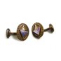 Art Deco DTA CO Enameled Goldtone Cufflinks Unmarked 101514