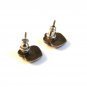 Signed VF Sterling Silver  Heart Pierced Post Earrings