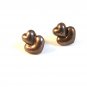Signed VF Sterling Silver  Heart Pierced Post Earrings