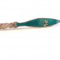 Siam Sterling Blue Niello Dancing Lady Dagger Tie Clasp - ab