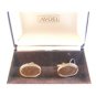 Vintage 1971 Avon Citation Brushed Oval Cuff Links MIB