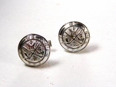 Fraternal ???? Hockey Sticks Silvetone Cufflinks by Unbranded 71415