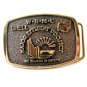 1983 Shell W.R.M.C. Becktel Major Effluent Project Solid Brass Belt Buckle by BT