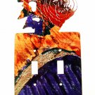 Bear & Paw Prints Double Light Switch Cover Plate by LaZart 022515U